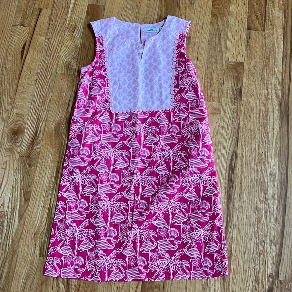 Vineyard Vines Pullover Pink Sun Dress or Swim Cover, Size 12